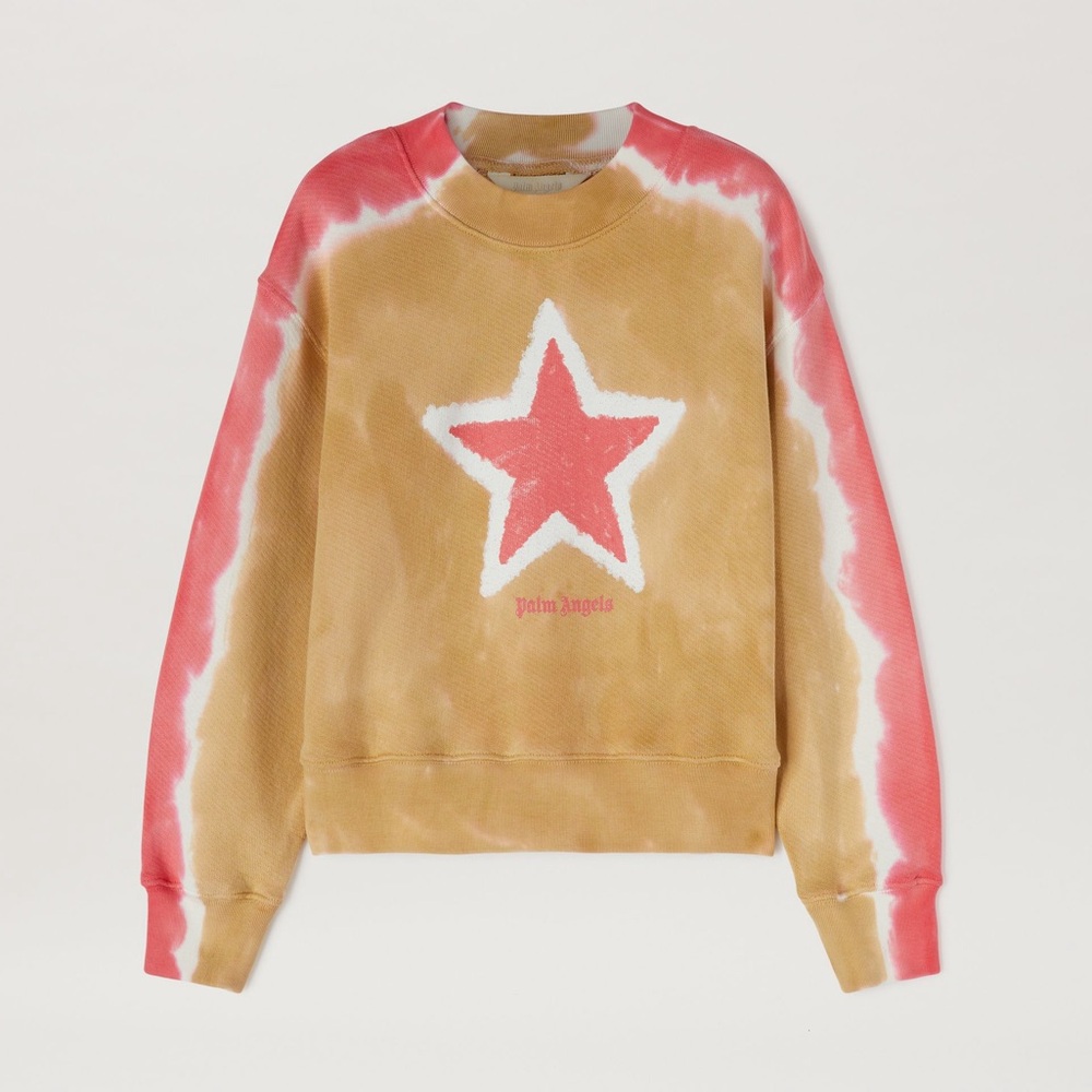NWOT Girls Palm Angels Star Tie Dye Crewneck